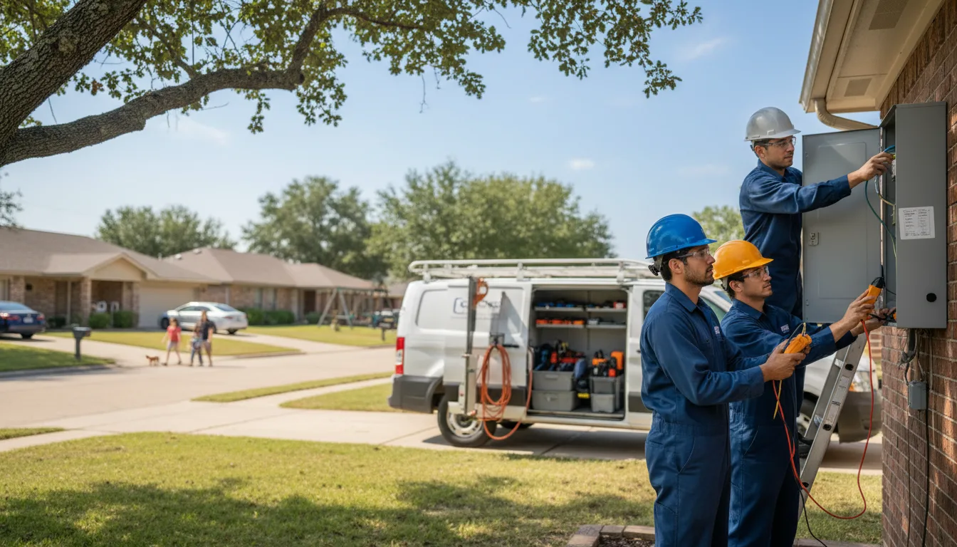 Certified electrician providing emergency electrical services in Robertsville, OH